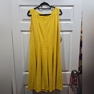 HAANI Yellow Sleeveless Aline Dress 3X
